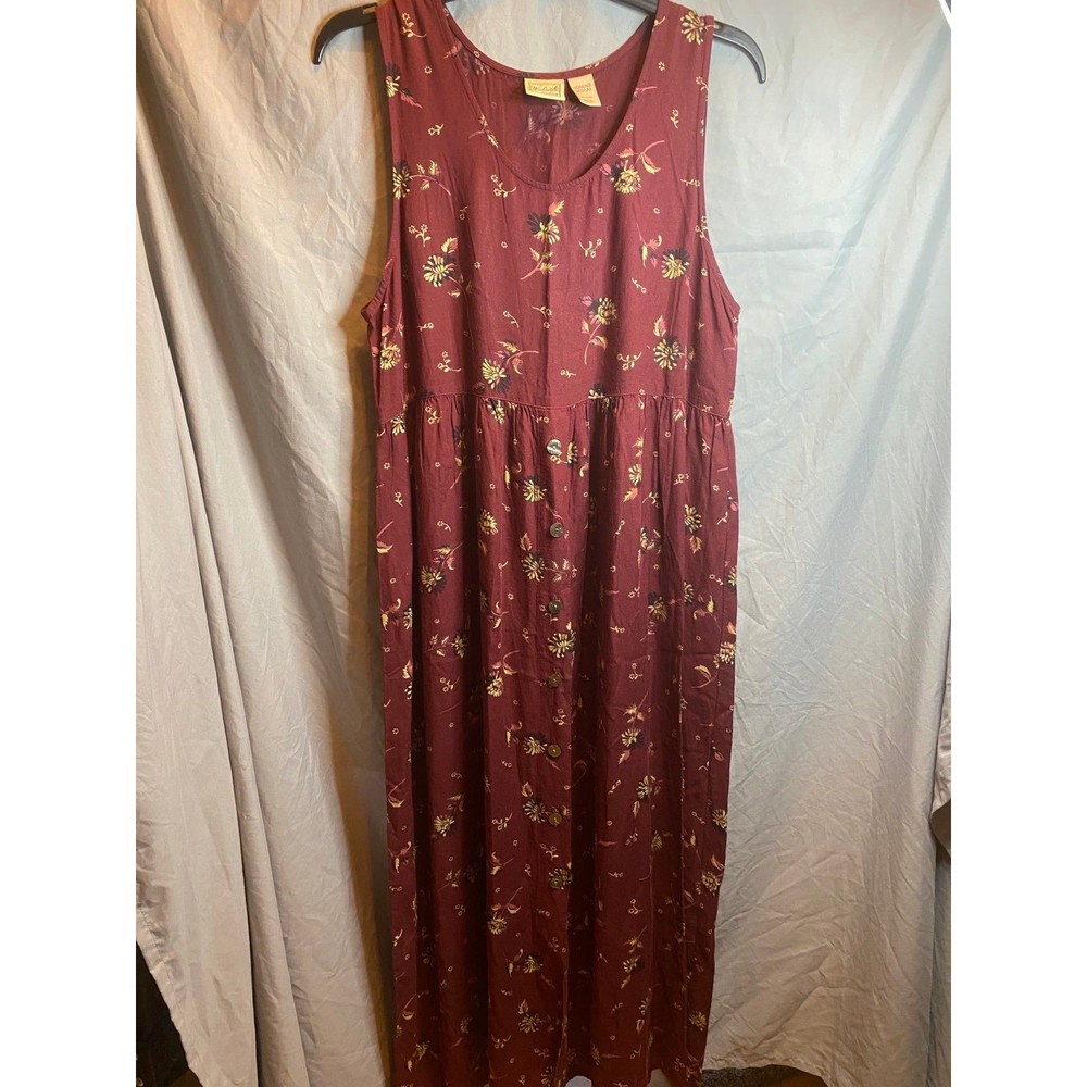 Woolrich Burgundy Floral Maxi Dress